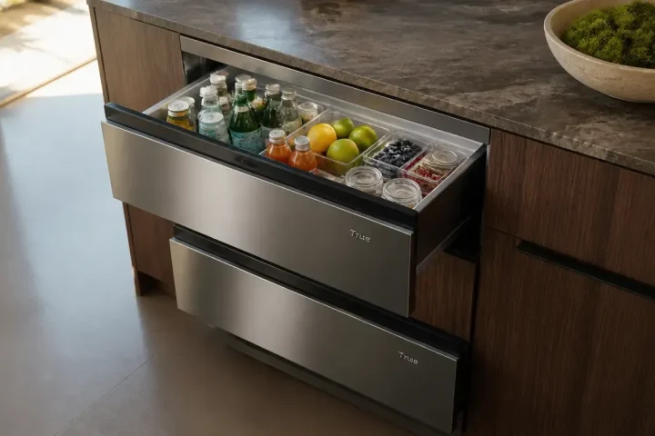Custom Panel on a U-Line Refrigerated Drawer: Weight, Alignment and the Open Alert